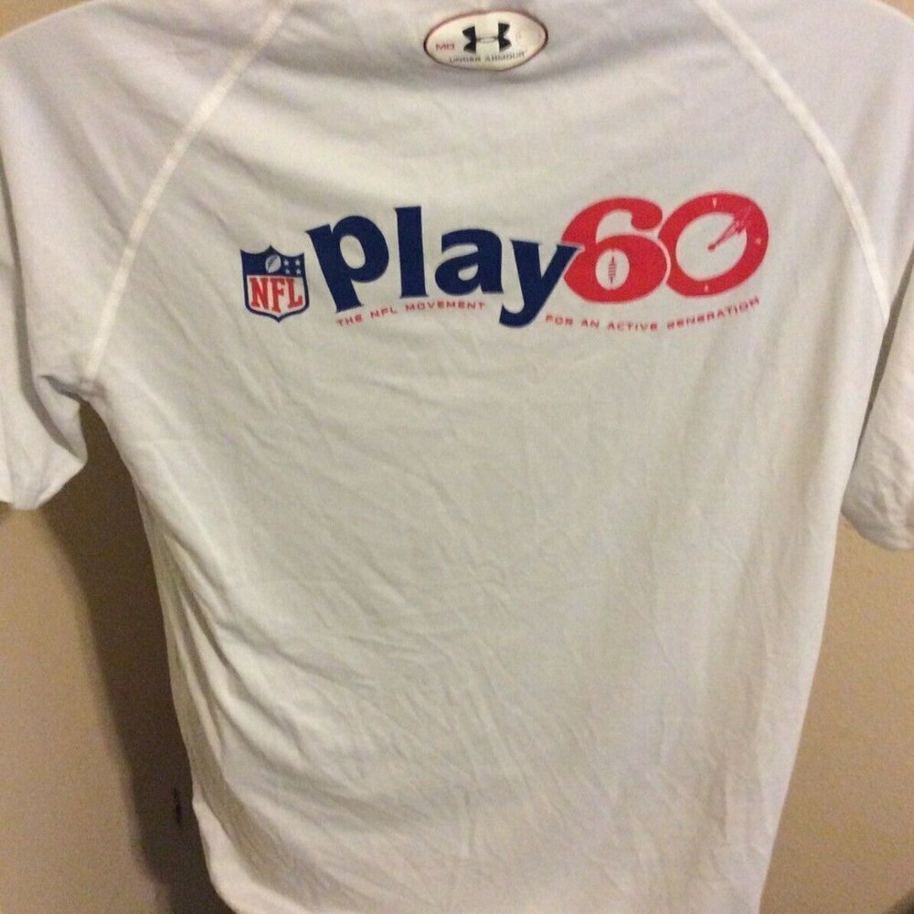 Under Armor NFL Play 60 Heatgear Shirt sz Medium - Picture 8 of 11